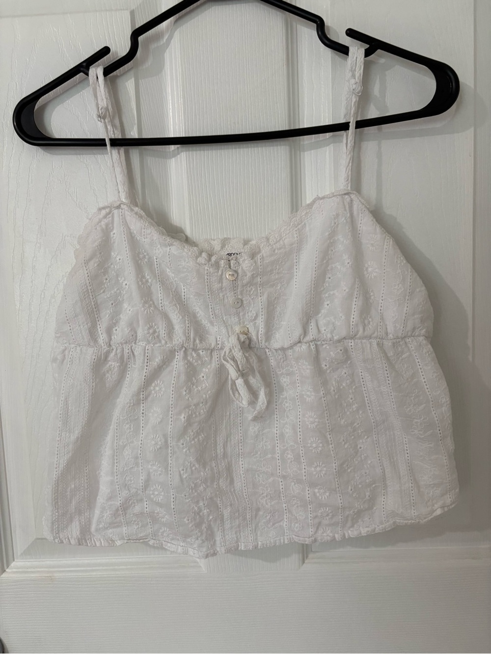 Ardene White Eyelet Spaghetti Strap Camisole